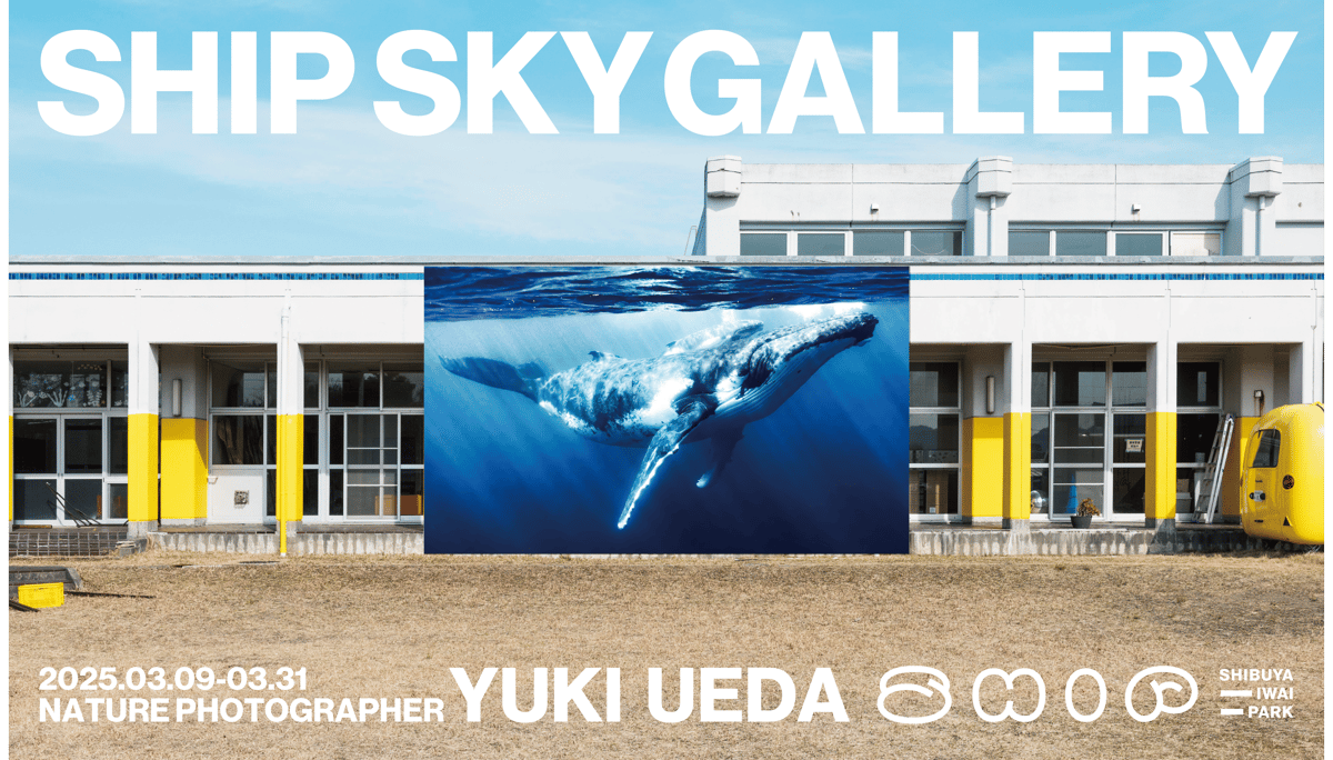 Nature Photographer “上田優紀” の作品を屋外に展示する「SHIP SKY